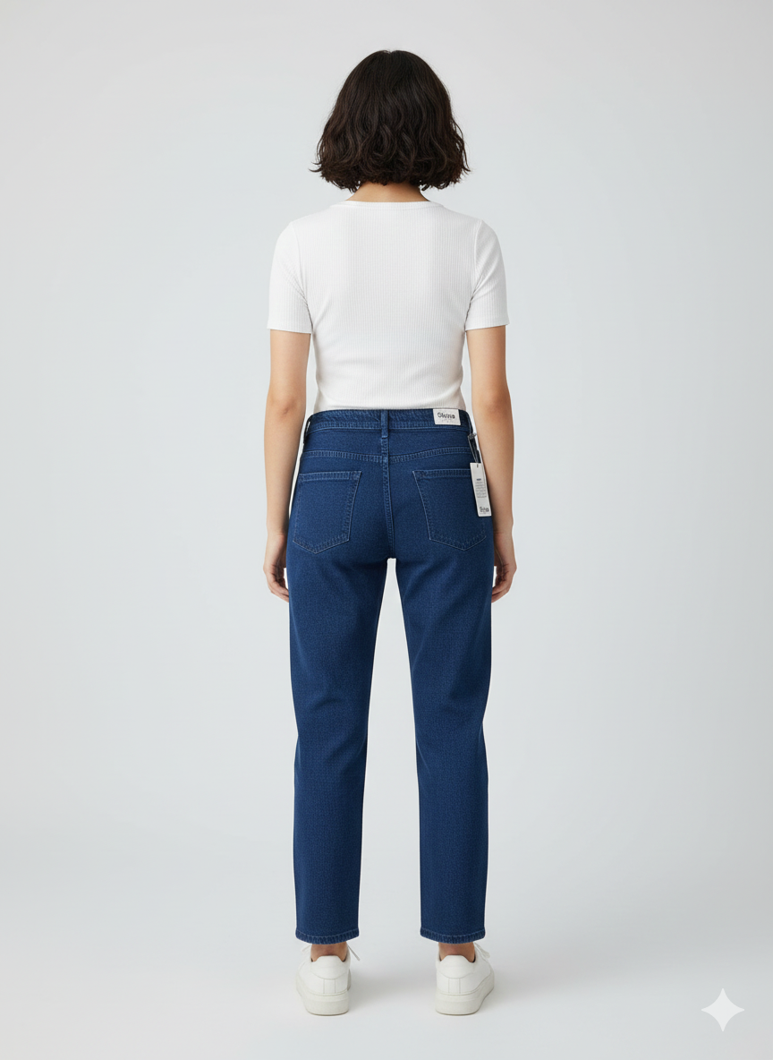 Premium Straight Fit Jeans Combo | Midnight Light & Dark Blue | Pack of 2